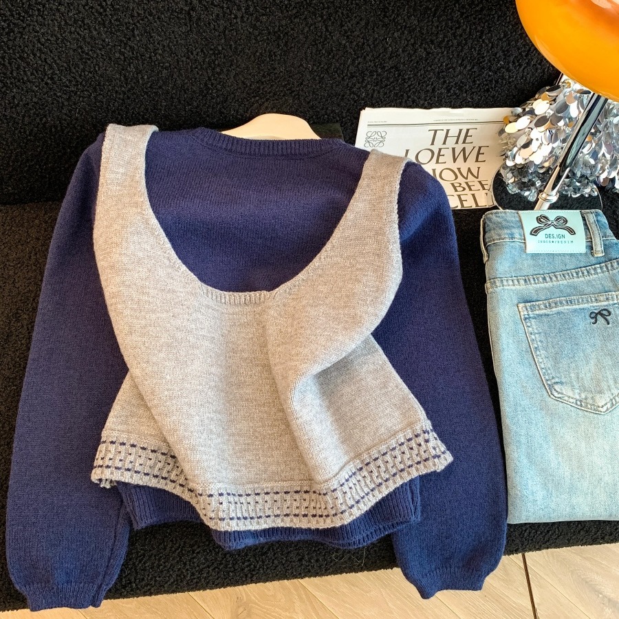 1763655441430_ch13lP.jpg Women's Retro Knit Two-Piece Vest Set for Fall Winter