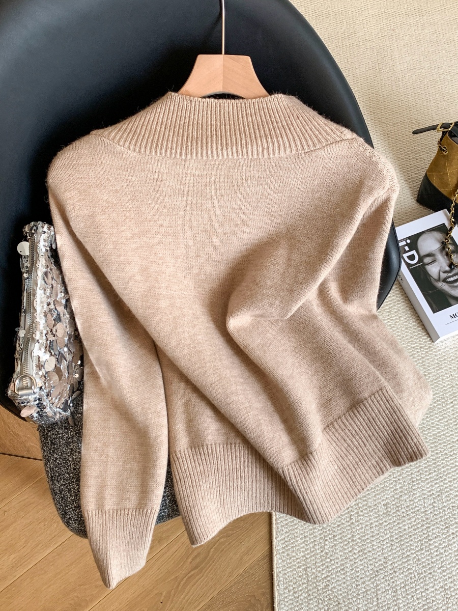 1763656994319_gZZQQw.jpg 2026 Autumn Korean Retro Knit Sweater with Scarf Collar for Women
