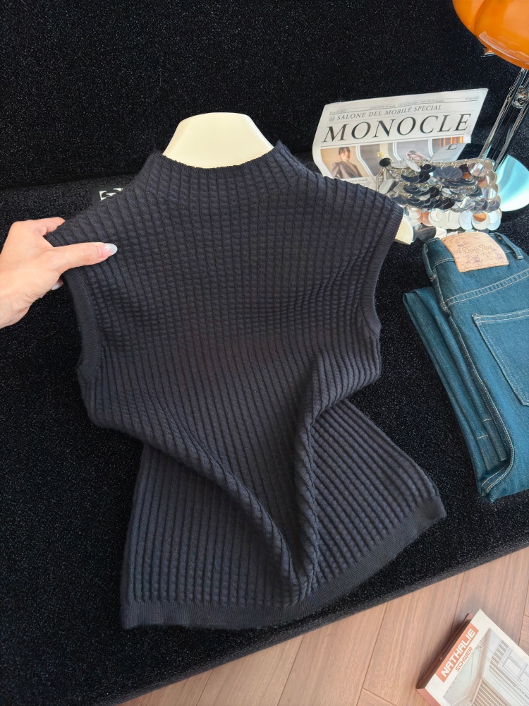 1786335711070_oW9v6w.jpg Korean Style Loose Fit Knit Vest Women Fall New Layering Slimming Comfortable Sleeveless Top